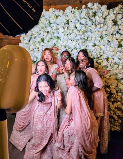 Guests enjoying a luxury DFW photo booth rental experience