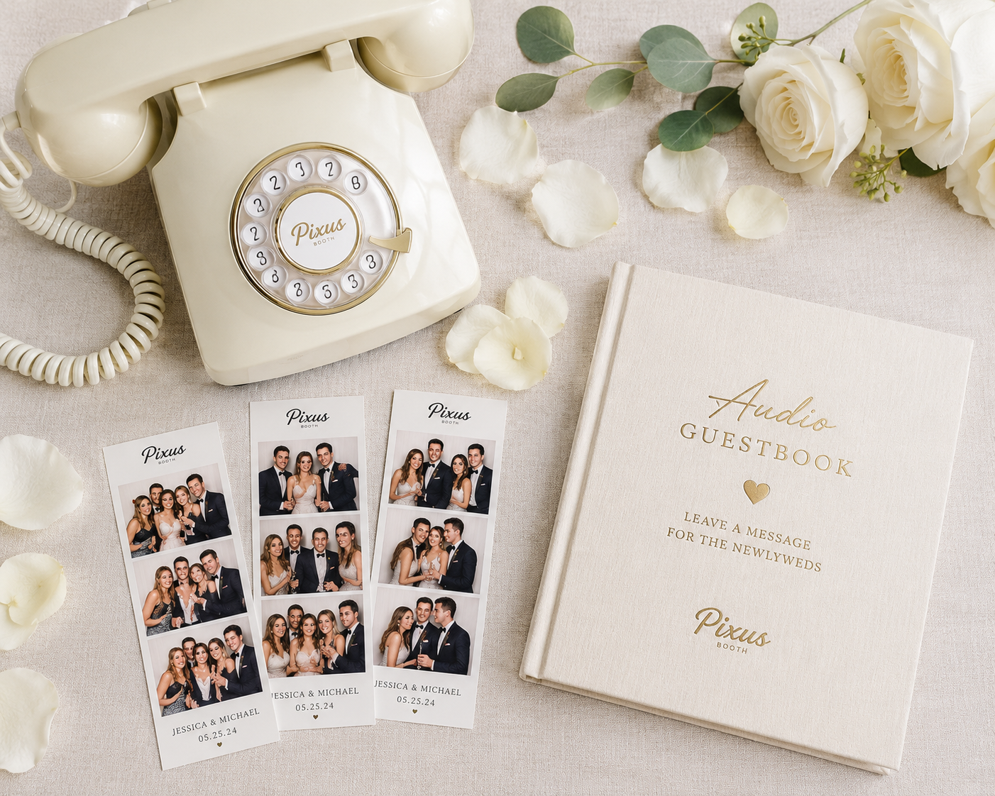 audio guest book and custom overlay
