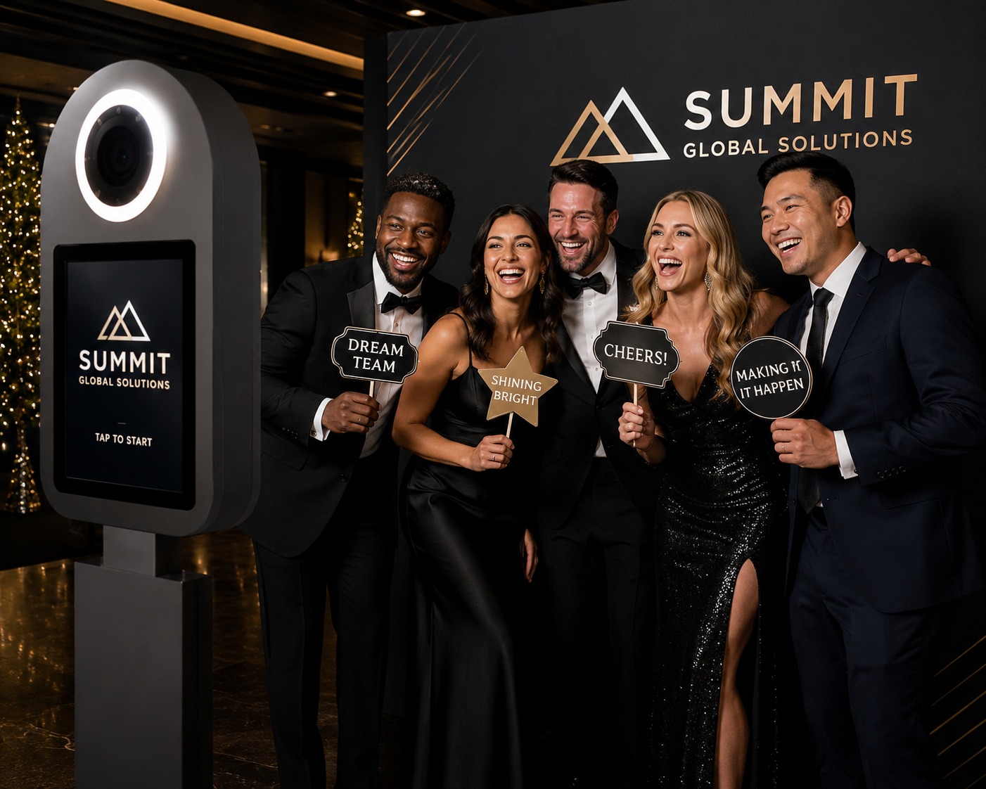 branded photo booth corporate event DFW